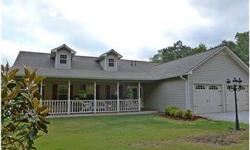 Large home with many extras on 5.5 +/- acres on Wedowee Creek. Main level has large open great room with gas log fireplace, dining area, well designed kitchen with lots of cabinets, a large master suite, 2nd bedroom, hall bath and laundry. Also a fully