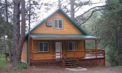 Quiet,secluded, 4 BR, 3.5 Bath, 1844 Sq.ft. mountain cabin on 1 Acre that borders the National Forest on two sides. Located in Nogal Canyon, within walking distance from a major White Mountain Wilderness Trailhead. A horse corral and easy access to the