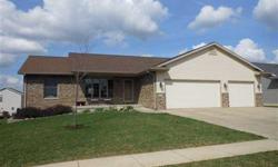 This immaculate custom built ranch home features hardwood floors and solid six panel doors. You will love the large kitchen with an island and a breakfast bar. The vaulted ceiling in the family room and dining area creates a wide open feeling that ads a