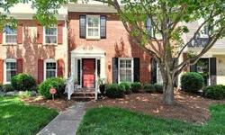 Fantastic 2 story brick townhome with stylish, neutral decor. Features formal living and dining rooms and den with built-ins. Updated appliances in kitchen, beautiful moldings and plantation shutters. Large enclosed back patio backs to common area.