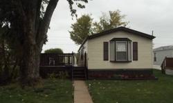 16 X 66 Beautiful 3 Bedroom/ 2 Bath Meticulously kept Central air conditioning Laundry area (big enough room for large capacity washer and dryer as well as a stationary tub) 8 X 10 shed Huge deck surrounded by beautiful perennial flowers and a spacious