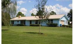 NOT a Short Sale or Bank Owned. Beautiful custom built 3 bedroom, 2 1/2 bath ranch home on nearly 5 acres of cleared, fenced land in the desirable Black Hammock area of Oviedo in Seminole County. Recently remodeled kitchen has custom wood cabinets,