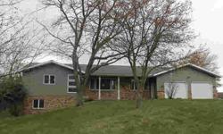 Private Setting & spectacular view on 1.5 Acres just south of Eau Claire. 3+ Bedroom, 4 bathroom home with Generous size rooms, 2 bedrms on main fl, both w/2 closets, (room in bsmt has closet,used as 4th bedrm)Main Fl Laundry,Large kitchen w/Hardwood