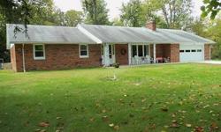 Well-maintained 3 bedroom, 2 full bath brick ranch on almost 30 acres of land. This wonderful home features newer external HVAC system, carpeting, windows, water softner, and much more!!! 20 acres of tillable land and remaining acreage wooded or wildland.