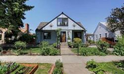 North End at it's Quaint and Charming Best! This Colorful English Garden Welcomes you Home w/ Climbing Rose Covered Trellis and a Bird Bath to Delight! Quintessential original
Wood Floors, Paned windows & Artful Niches Accentuate the Functional Main floor