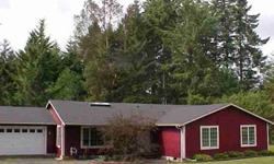 One level Country Rambler, excellent condition on 1.44 Wooded Acres south side of town. Great commute to Olympia/Tacoma. Three bedrooms plus a den with two full baths. Open concept, vaulted ceilings, large living room. Very Private acreage with lots of