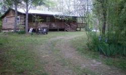 2 cabins for the price of 1! Fully Furnished unique rustic cabins! Very private! One is 3br1ba 1300sqft+ and the other 3br1ba 1200 sqft on 2+/- acres. Would be great getaway homes or for a camp or someone with multiple familys! Sit out on your front porch