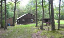 STEUBEN COUNTY NEW YORK HUNTING LAND WITH CABIN ----- Quality woodland in prime deer hunting country of Steuben County and close to Allegany County, the two best Counties in NYS for record deer take. This gated property includes a 20' x 24' saltbox style