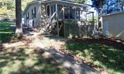Waterfront home with really good water and views. Two bedroom / one bath and has some updates inside. The home is on lot number 301 and one half of lot 302 which is vacant conveys as well. !00 ft of shoreline. Metal roof, vinyl siding and new heat