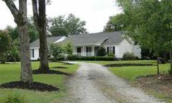 4 bedroom, 3 bath home sitting on almost 2 acres. 1100 sq ft addition in 2008 creating a huge master suite. Large living room and dining room lead into eat in kitchen with walk-in pantry with cabinetry creating more work space. Sun room with ceramic tile