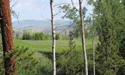 Large, sunny, private lot on the 17th green of the Raven Golf Course. Magnificent views of surrounding peaks, lots of aspen trees, wildflowers & convenient location to clubhouse & community center. Easy to build on. Architectural plans for beautiful 5,085