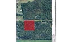 10 wooded acres of vacant land North of Pillager on County Rd 34 & 45th ave
