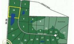 Beautiful home Site in Great area. Terrain is rolling and there is a small pond which is shared with the neighboring parcel Seller financing available