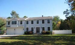 REMARKABLE 4 BEDROOM, 2.5 BATH COLONIAL ON .70 OF AN ACRE, GREAT HOME FOR ENTERTAINING, BRIGHT & SUNNY KITCHEN WITH ISLAND BAR, GLASS DOORS TO BACKYARD, HUGE MASTER SUITE WITH SITTING ROOM, WINDOW SEAT AND BATH, WALK IN CLOSETS, HARDWOOD & TILE FLOORS,