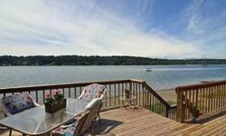 Big time bang for your waterfront buck right here! Affordable home on 55' no bank saltwater w/tidelands in desirable Victor. Enjoy the large wrap around deck w/panoramic views of Case Inlet, the town of Allyn, & Olympics. Just a few quick steps to the