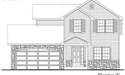 New home with builder's warranty. Popular Eagle plan in Cul-de-sac backing to green space! 4 bedrooms, large country kitchen with center work island + a family room. All appliances including washer/dryer and refrigerator plus window coverings! Full front