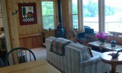 South facing Lakeside cabin among the trees. Main cabin is new within the last 5 years, and the interior is top notch! All furnishings are included to make this a turn key deal. Also on the one acre parcel is a small bunkhouse, BBQ area, and a beautiful