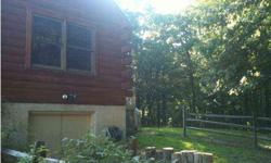 Log lovers retreat! Beautiful secluded log cabin with full Basement. Full stone wall fireplace and loft overlooking two story family room. Eat-in kitchen with breakfast nook. This is a short sale. All offers subject to bank approval.Listing originally