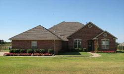 Deer Creek Schools! Dean Macrory Homes Resale on approx. 8/10 of an acre with 2749 Square feet MOL, 4 bedrooms, 3 full baths, 2 living, 2 dining, laundry room and 3 car side load garage. Kitchen/club supplied with tile flooring, dishwasher, microwave,