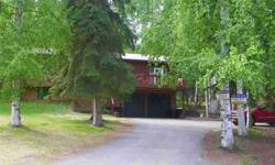 Excellent cedar sided 3bdrm, with Family room and Office that could be used as a nursury or guest room. Large detached shop/hobby room, firepit, paved driveway, close to Fairbanks and Birch Hill Ski area.Downstairs has woodstove and kitchenette area