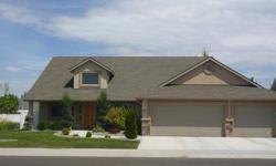 Beautiful newer home in NE Twin Falls. This home features a large kitchen/dining area with hardwood floors, high vaulted ceiling in living room and entry. Large upper bonus room with closets, full bath, and additional storage closets. Master suite with