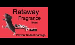 Protect property from rats, mice squirrels, homes, auto, business....spray surface with Rataway Fragrance, safe around children & pets