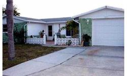 Short Sale; Remodeled pool home 2 bedrooms, 2 baths, and 1 car garage is located in Aloha Gardens, a community in Holiday, Florida. The attached 1 car garage has washer/dryer hook up. BRAND NEW WATER HEATER. The kitchen includes an eating space and has