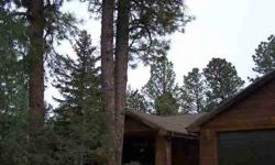 NICE ONE LEVEL MOUNTAIN HOME. BEAUTIFUL WOOD FLOORS & CEILINGS - SEPARATE GUEST & MASTER - 2 DINING AREAS - SALTILLO TILE - ALL CITY UTILITIES - SUPER PAVED ACCESS - LEVEL LOT WITH TALL PINES. PERFECT FOR VACATION, PERMANENT RESIDENCE OR RETIREMENT