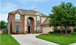 Beautiful Home in Mallard Landing surrounded by lovely homes. Desired brick and stone elevation, gorgeous inside. A leaded glass door welcomes you home. The dramaitc 2-story entry with curved stair way is flanked by formal living room and Dinig room.