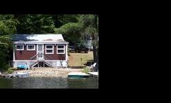 Come see this ADORABLE camp right on the sandy shore of Square Pond in Southern Maine. Tucked away in an open cove, you can literally spill out of the cottage and roll into the lake! Wonderful, oversized lot with plenty of room for playing games, as well