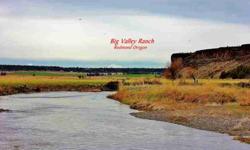Big Valley Ranch now being offered. River Frontage!!! 80+/- acres w/ spacious & scenic valley & rimrock views. 5.5 acres of water rights. BUILDABLE!! Fenced. Also available 110+/- acres w/ 40 ac irrg, home, 2 shops, 2 barns, corrals & more-see