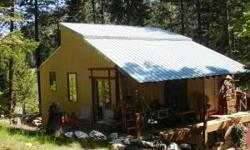 18.38 Acres partially bordered by USFS. Home is 1,276 Sq. Ft. with 3 Bedrooms, 2 Baths and is a work in progress. Disabled seller has been building for years while living in the home. You can imagine the slow progress. You can take it from here and give
