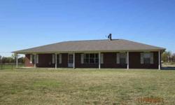 Nice full brick home w/ new roof and energy features on outstanding 80AC. Hay meadow/pasture is 1 grass; fenced/cross fenced w/ wire and some pipe. Pipe corrals, squeeze chute; 30x50 steel shop w/ concrete and elec; 14x60 loafing shed w/ enclosed storage