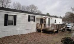 ***SOLD*** ***SOLD*** ***SOLD***
This mobile home is only 4 years old and less than half the price of new! It has new carpet and paint, three bedrooms and two full baths, and a spacious kitchen and livingroom. Seller financing is available with some cash