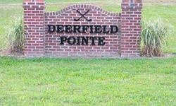 Beautiful building lot in the upscale Deerfield Pointe subdivision. This lot sits up a bit higher than many of the others in Deerfield Pointe, and it's near the very end of the cul-de-sac where you can access the golf course in your golf cart. The owners