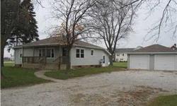 2 Bedroom Possible 3rd in basement home with 1 large bathroom. Eat in kitchen. Large Living Room and great hardwood floors throughout. Nice sized closets and even has central air. 2 car garage and lots of yard. Needs a little TLC but a GREAT INVESTMENT or