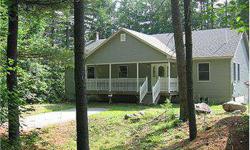 Expansive 3 Bedroom 3 Bath Waterfront Home For Sale In Limerick, ME! Just like new 8 room/3 bedroom beauty with over 300' of water frontage. Spacious open flowing design features hardwood floor, vaulted ceiling, massive deck overlooking the lake so much