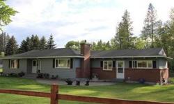 2154 square foot 5 bedroom 2 bath ranch style home is situated on 1.86 acres. Located in the Mead School District along the scenic route of Little Spokane Dr. Year round Little Deep Creek runs through this park like setting. Den with gas fireplace.
