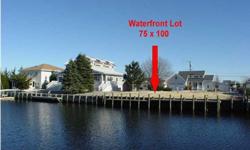 TIME TO BUILD!!! Looking for waterfront lot that is ready to go? Now is your chance! A great opportunity to own a clear and build able waterfront lot (75x100) with new vinyl bulkhead and dock. Easy and quick access to Barnegat Bay via deep water