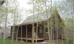 This cozy mountain cabin is situated on 40 acres among beautiful aspen forests, with spectacular ridgeline views and rolling lush meadows where huge elk frequently wander and feed. A hunter?s dream location as it's nestled in Area 61 (Trophy elk hunting