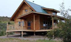 Capture Privacy, Views and Year Around Fun! Escape to this custom built 1 bd, 1 bath cabin featuring hand hewn Ponderosa pine rafters, red twig dogwood trim and wraparound covered decks on 3 sides for year around outdoor living. 360 degree views of hills,