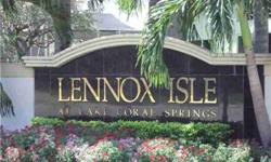 THIS IS ONE OF THE MOST SPACIOUS AND BEAUTIFUL MODELS AVAILABLE IN UPSCALE GATED COMMUNITY OF LENNOX ISLES!! 4 BEDROOMS, 3 BATHS AND BIG LOFT. BEST LOCATION IN CORAL SPRINGS!! RATED "A" SCHOOLS NEARBY. COMMUNITY OFFERS