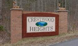 Two great building lots in Crestwood Heights being sold together! Very nice subdivision with wide paved roads, community water and nice views, seller has already added a driveway with culvert, underbrushed the lots and taken some trees down, great