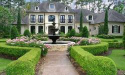 Located in center of The Woodlands in prestigious gated Palmer Crest on 2 lots of Palmer general 5th & 6th fairways!Panoramic view of golf course & lakes!Approx 1.73 acres!Gated drive opens to amazing sculpted grounds!Exudes French countryside charm!