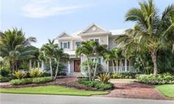 This is one of the best "newer" home waterfront opportunities available in Naples today! Classic Old Florida architecture. Features include a gourmet kitchen with Viking appliances, hard wood floors, two fireplaces, French doors, wraparound porches, 2 b