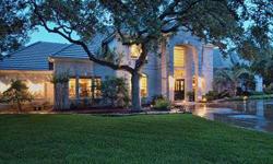 This private resort-style estate, located in the heart of Westlake, sits on over 2 level acres with stunning views of downtown, is paradise in Austin. The elegant interior boasts formal living and dining rooms are adorned with travertine floors, open to