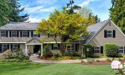 Old Seattle on Mercer Island...gracious estate re-styled for today's living. Nearly an acre of lush green lawn, refined gardens, flowering cherry trees & exquisite entertaining al fresco! Elegantly eases from formal to informal with a dedication to