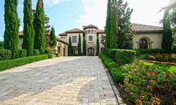 Stunning Bella Custom Tuscan Estate Home on .74 acre. Enjoy breathtaking city views on covered balcony overlooking the grounds or in the outdoor living space with sparkling pool, fireplace, and kitchen. Custom Irish Pub will wow the guests or move