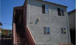 Two story quadruplex located in downtown Long Beach. Each unit is a 1 bed/ 1 bath. This complex does have an illegal 1 bed/ 1 bath unit downstairs. Property is located very close to shopping centers and Washington Middle School. Buyer to do all City