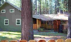 Great Tahoe Mountain Style Home with log accents, pine ceilings, pine wainscoting, slate floors, 2 fireplaces & so much more. This large lot provides boat or RV storage. Oversized 2 car garage. Extra shed for storage or hobbies. New fence, newer corian